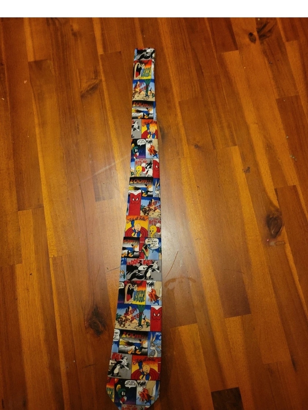 Looney Tunes Mania 1996 Comic Strip Themed Tie Youth 40"